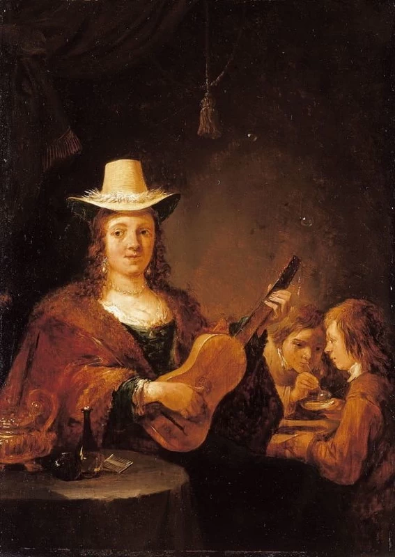 Donna con la chitarra - Royal Collection